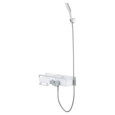 두진 심플 무타공 선반형 샤워수전 화이트 DS5200K 방문설치, 1개