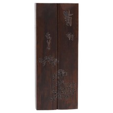 蘭利姐妹 書法用壓紙文鎮 黑色菊花 25cm, 2個