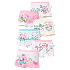 IBboom 女童Pinky Girl四角褲6件組 C97