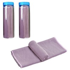 일상잡화 리예 대형 스포츠 쿨링 헬스 수건, 연핑크, 연핑크, 2개