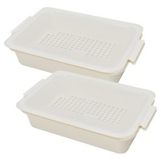 長方形託盤 象牙白 中型 29 x 19 x 6 cm, 2個, 1入