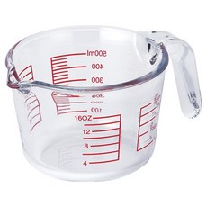 네오플램 내열유리 계량컵, 혼합색상, 500ml, 1개
