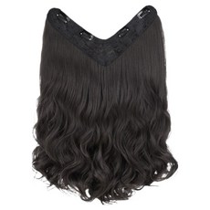 Nanli Sisters 髮片 波浪假髮 接髮 50cm, 棕黑色, 1個