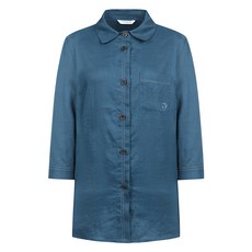 크로커다일레이디 마혼방 셔츠카라 A라인 블라우스 CLCMBL118