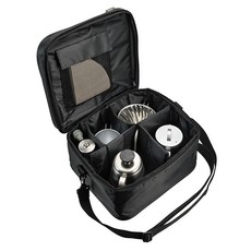 HARIO 好璃奧 V60戶外旅行露營登山用咖啡全套組 O-VOCF, 磨豆機 + 濾杯 + 細口壺 + 分享壺 + 露營杯 + 攜行袋 + 濾紙, 500ml, 1組