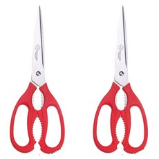 키친하우스 기본 주방가위, 레드, 2개