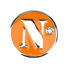 COLLYS GOLF 字母圖案帽夾式高爾夫球標, N, 1個