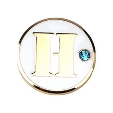 콜리스골프 뉴이니셜 클립 볼마커, H, 1개