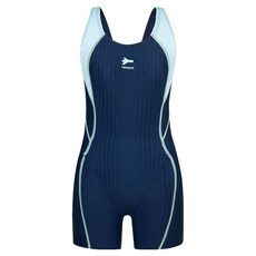 renoma kids 女童款配色X型背4分半身泳衣 RN-GS2F565