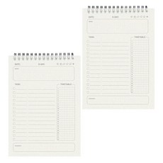 OROB 簡約每日時間計畫本, 單一顏色, 2個