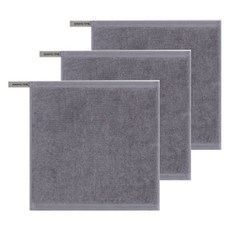 송월타월 컬러풀링 30수 고리 핸드타올 35g, 그레이, 3개