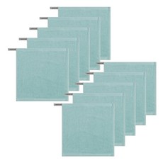 송월타월 컬러풀링 30수 고리 핸드타올 35g, 스카이, 10개