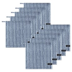 Songwol 松月 HOTEL COLLECTION 松月 條紋素色 34 掛環擦手巾, 10個, 天藍色