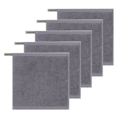 송월타월 컬러풀링 30수 고리 핸드타올, 그레이, 5개