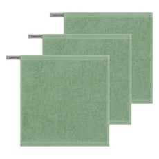 송월타월 컬러풀링 30수 고리 핸드타올 35g, 그린, 3개