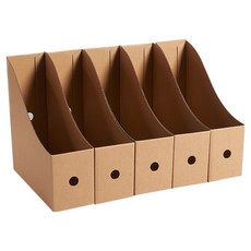 Green Hug 牛皮紙文件檔案整理架, 5個, 單一顏色