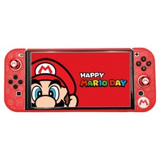 호후 닌테도 스위치 OLED 풀커버 케이스 모티, 마리오M, 1개