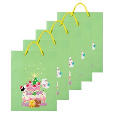 LINE FRIENDS minini 禮物購物袋, 綠色