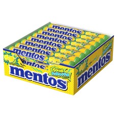 mentos 曼陀珠 酸鳳梨糖, 24個, 37.5g