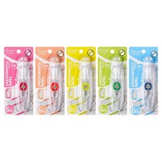 Styno 劃線滾輪式螢光筆索引貼紙5件組, 1套