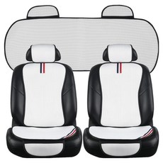 GMZ MOTORS 汽車座套 通風座椅 Ultra Air Mesh 單人座 2p + 3人座墊, 1套, 白色