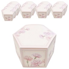 HANZPICK 家庭月薰衣草六角盒, 10個, 粉紅色