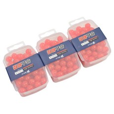 HAIDON 海東 集魚珠 10mm 100入, 紅色, 3個