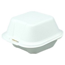 DesignPackage 迷你方形紙漿容器, 50個, 白色