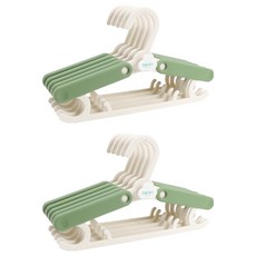 Benir-i 幼兒用衣架 5入, 綠色, 2個