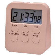 셀리빙 탁상용 간편 쿠킹 타이머, 핑크, 1개