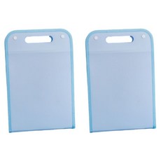 Flowcode A4文件垂直收納風琴包, 藍色, 2個