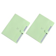 Flowcode 微笑A4文件夾, 淺綠, 2個