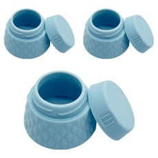 Market A Daa 矽膠迷你乳霜分裝瓶 30ml, 淺藍色, 3個