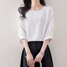 Paperments 荷葉邊後背抓皺寬鬆版型漂亮夏季女衫 10509