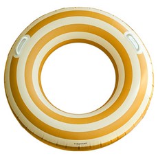 루나스토리 성인용 원형 물놀이용 2중 공기실 안전한 튜브 100cm, 머스타드, 1개