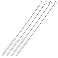 모나홈 텀블러전용 간편 롱 스텐 빨대세척솔 30cm, 4개, 화이트