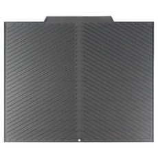 晨間 廚房碗盤乾燥矽膠瀝乾墊 大型, 深灰色, 1層, 1個