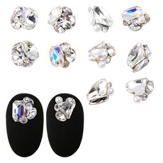 Jello Jello 頂級美甲鑽飾, 12個, JCS-10 綜合鑽飾組合