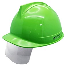 DONGMYUNG 建築工地 工地 頭部保護 安全帽 頭盔型 護目鏡 ABE等級 綠色, 1個