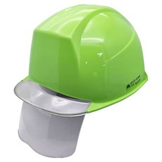 DONGMYUNG 建築工地 工地 頭部保護安全帽 新型頭盔 透明護目鏡 ABE等級 綠色, 1個