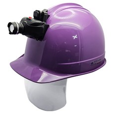 동명 고급형 보안경 안전모 헤드랜턴포함 KH002 퍼플, 1개