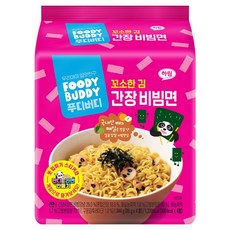 푸디버디 간장 비빔면 86g, 4개
