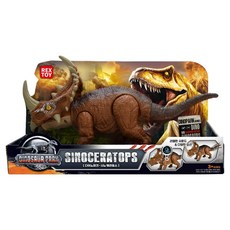 THINK Toys 恐龍公園 華麗角龍 壓鑄模型 36 x 20 x 10 cm, 1個, 混合色
