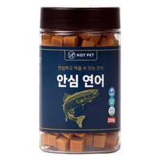 핫펫 강아지 안심 져키, 연어, 200g, 1개