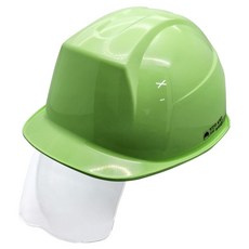 DONGMYUNG 營建工地 工地 頭部保護安全帽 新型頭盔款 附護目鏡 ABE等級, 1個, 淺綠色