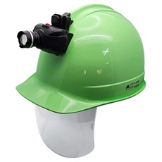 동명 고급형 보안경 안전모 헤드랜턴포함 KH002 라이트그린, 1개