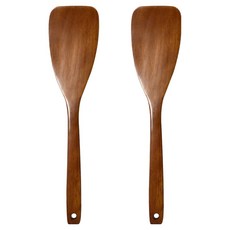 영수산업카멜 장미목 옻칠 나무 조리도구 일자뒤집개, 2개