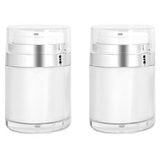 善東商社 真空乳霜按壓瓶 100ml, 白色, 2個