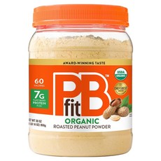 정식수입 피비핏 PBfit 오가닉 땅콩버터 파우더 227g, 850g, 1개