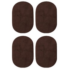 동대문단추왕 스웨이드 수선 무릎 팔꿈치 패치, 다크브라운, 4개